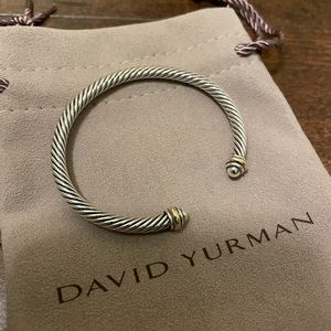 David Yurman Cable Classics Bracelet with 18k Gold, 4mm